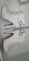 High heels 38 creme weiß gold plateau absatz Pfennig Wuppertal - Elberfeld Vorschau
