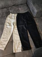 2 Leinenhosen- beige /schwarz Hessen - Büdingen Vorschau