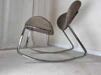 Rocking Chair Schaukelstuhl Chrom 80er 90er Vintage Design Schaukelsessel Wohnzimmersessel Berlin - Mitte Vorschau