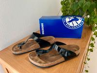 Birkenstock Sandalen „Gizeh“ Schwarz Lack Nordrhein-Westfalen - Reichshof Vorschau
