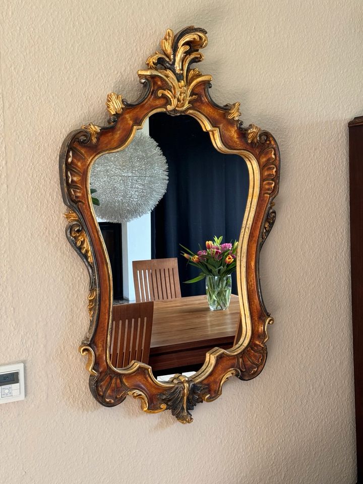 Edler Spiegel Holz vergoldet Barock Louis XV Venezianisch in Hohenunkel