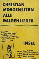 Christian Morgenstern - ALLE GALGENLIEDER  Tb. (Lyrik Gedichte) Baden-Württemberg - Heidelberg Vorschau