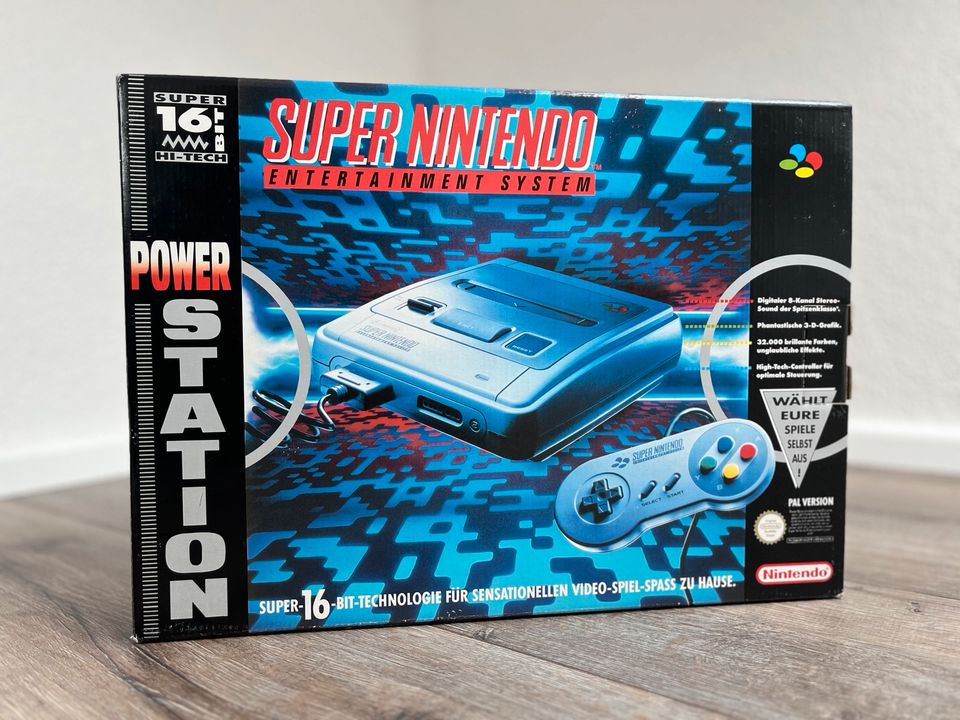 Super Nintendo SNES Power Station OVP CiB Box SAMMLERZUSTAND in Weinsberg