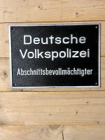 Deutsche Volkspolizei Abschnittsbevollmächtigter Alu Schild Niedersachsen - Meine Vorschau