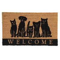 Fußmatte Türmatte Welcome Hunde Katzen Kokos 75 x 45 Clayre & Eef Nordrhein-Westfalen - Paderborn Vorschau