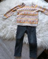 Kinder Kleidung Größe 92 schöner Pullover und schwarze Hema Jeans Duisburg - Homberg/Ruhrort/Baerl Vorschau