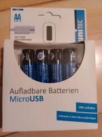 Unitec Aufladbare Batterien AA Neu Micro-USB Nordrhein-Westfalen - Plettenberg Vorschau