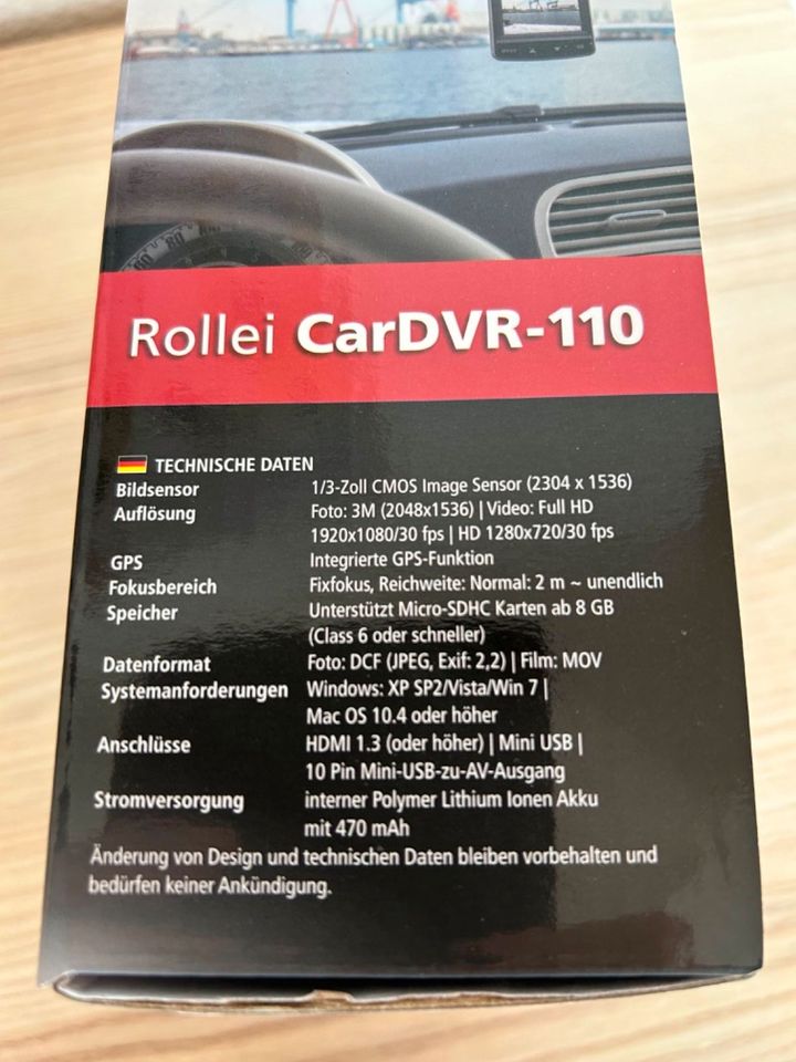 Rollei Full HD GPS Auto-Kamera, Rollei CarDVR-110 in OVP in Freigericht