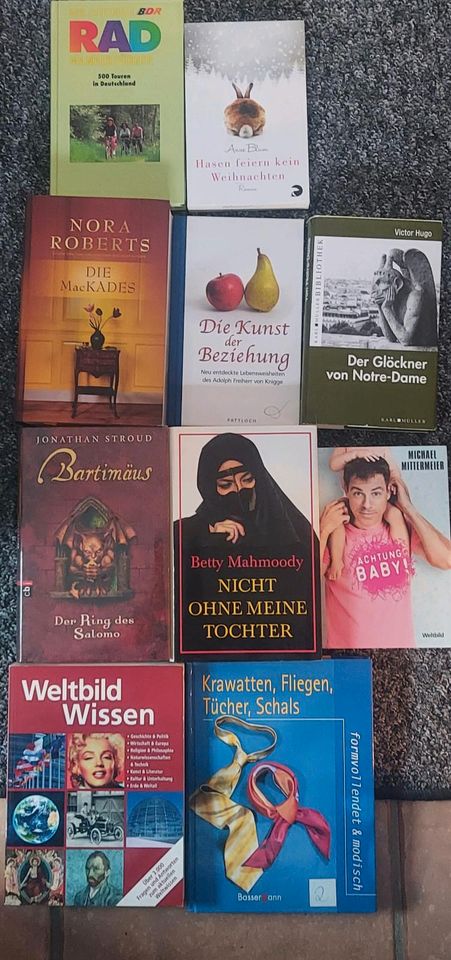 Verschiedene belesene Bücher in Alzenau