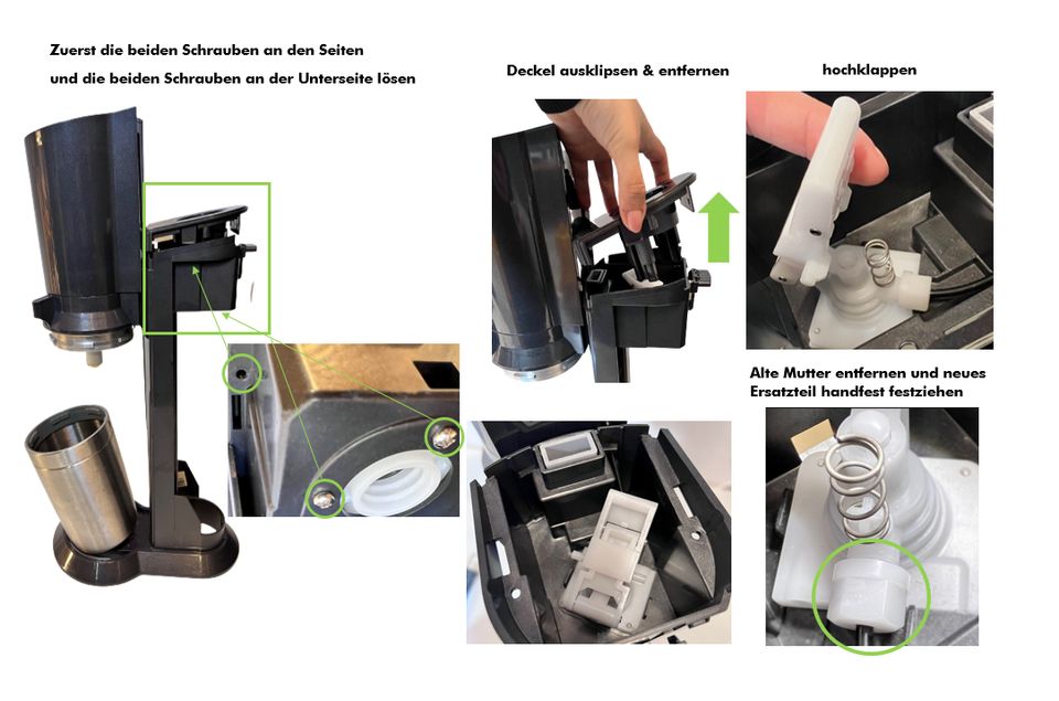 Co2 Ersatzmutter passend für Sodastream DRÜCKERSEITE/ 7,00€* in Monheim