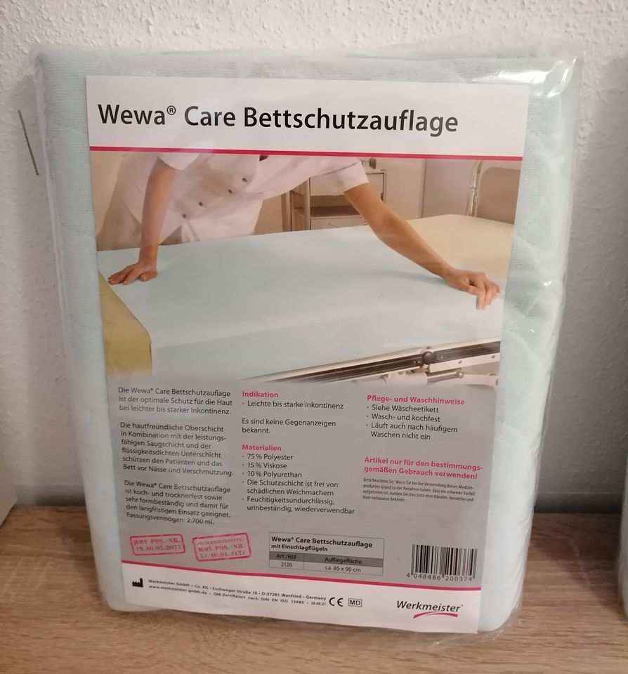 2 Wewa Care Bettschutzeinlagen, neu und OVP! in Oberhausen