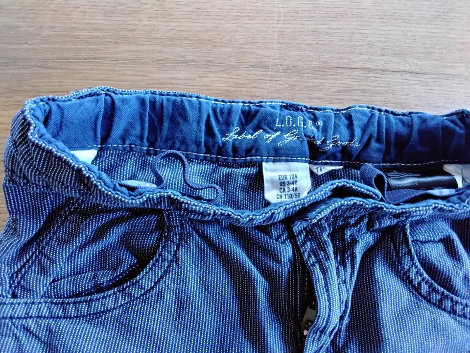 Shorts kurze Hose  kniebedeckt 104 Alana H&M Set Paket in Ankum