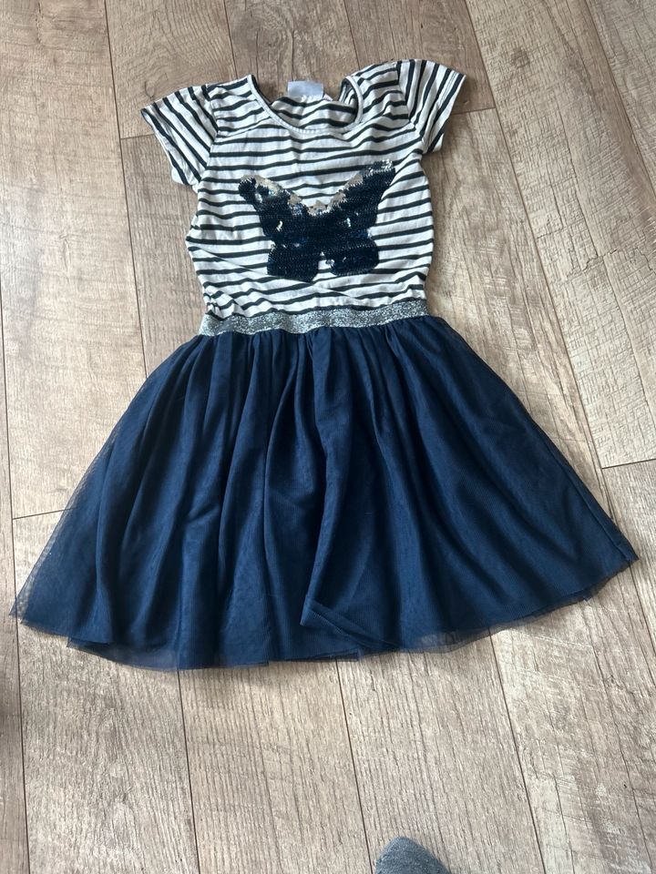 Kleid happy Girls, Größe 146 Tüll, Glitzer blau in Östringen