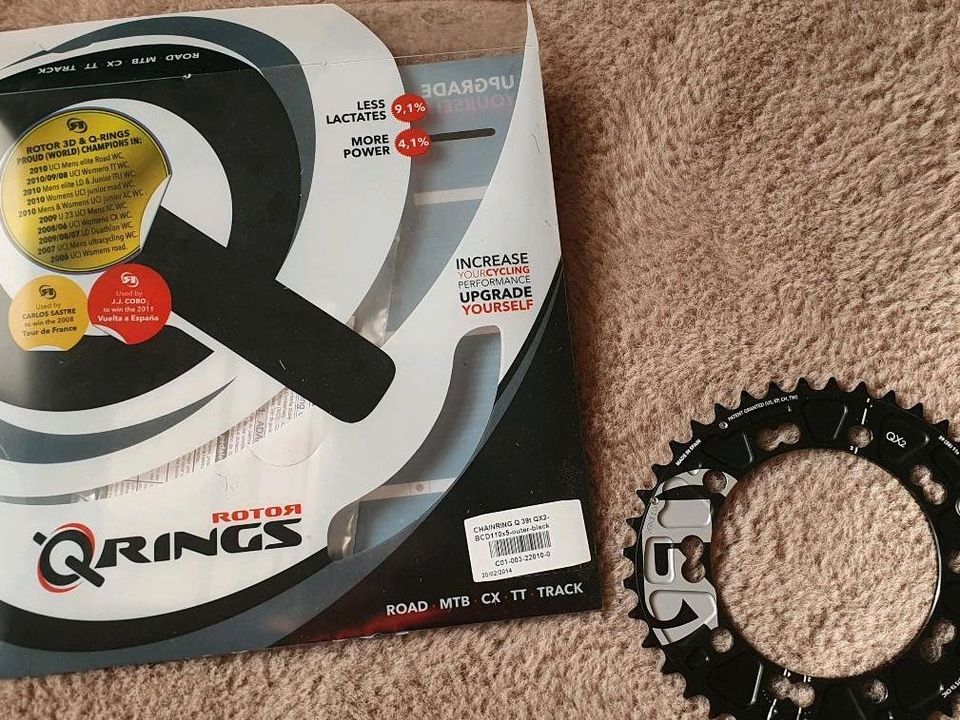 Rotor Q-Rings QX2 Kettenblatt BCD110 39t - NEU und OVP in Remseck am Neckar