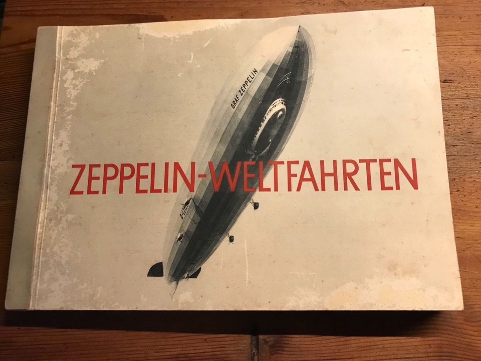 Sammelbilderalbum Zeppelin-Weltfahrten 1933 in Hatzfeld (Eder)