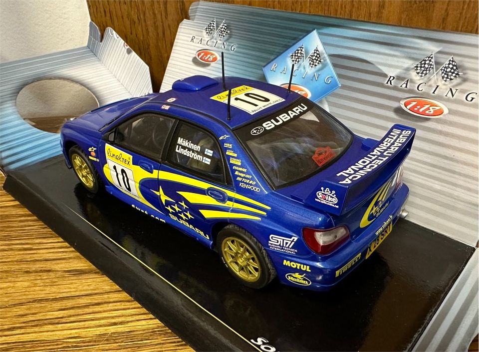 Modellauto 1:18 Mäkinen Lindström 2002 Subaru Impreza WRC Solido in Frankfurt am Main