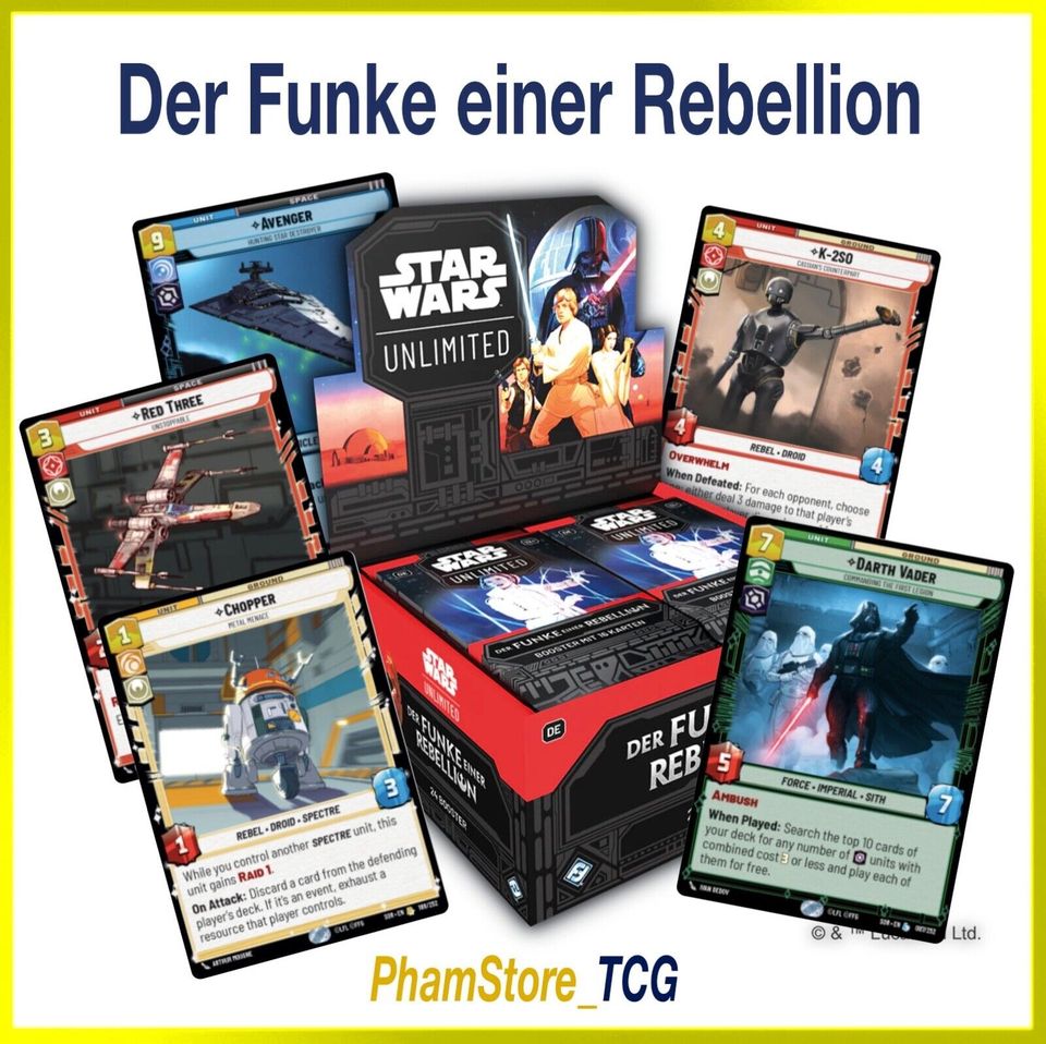 Star Wars Unlimited! Der Funke einer Rebellion - Einzelkarten. in Berlin