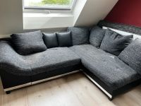 Sofa L-förmig Ecksofa Couch schwarz / grau Lederoptik Bayern - Sugenheim Vorschau