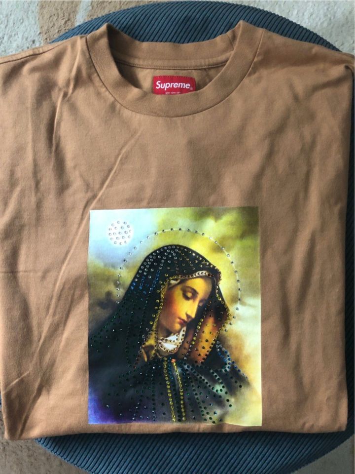 Supreme Mary Rhinestone S/S Top - Tan - L in München