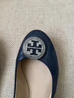 Tory Burch Ballerinas dunkelblau / silber Gr. 8.5 2x getr-. Bayern - Teublitz Vorschau