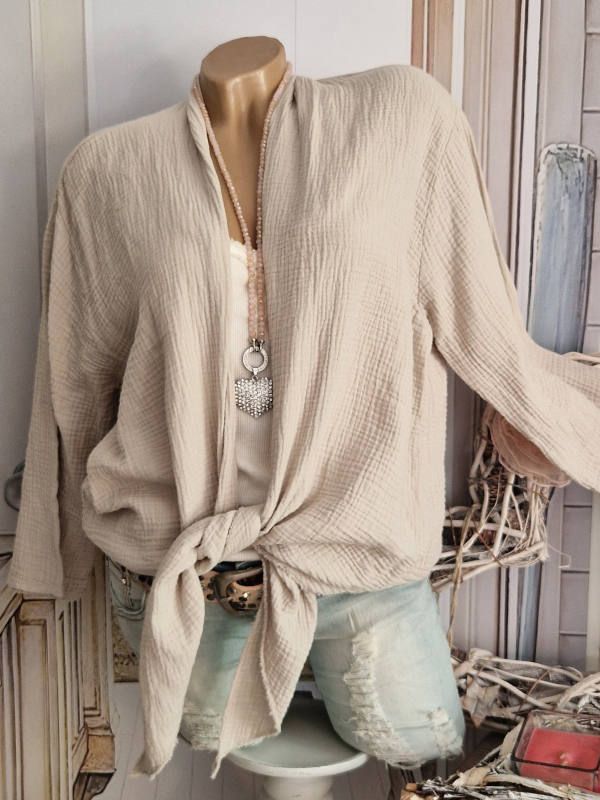 Jacke Cardigan kurz Musselin Baumwolle 40 42 44 beige NEU Italy in Mönchengladbach