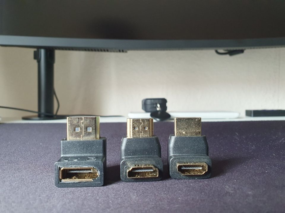90 Grad HDMI und Display Port Adapter Neu in Bremerhaven