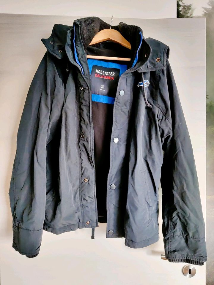 Hollister Winter Jacke Dunkelblau XL in Landau a d Isar