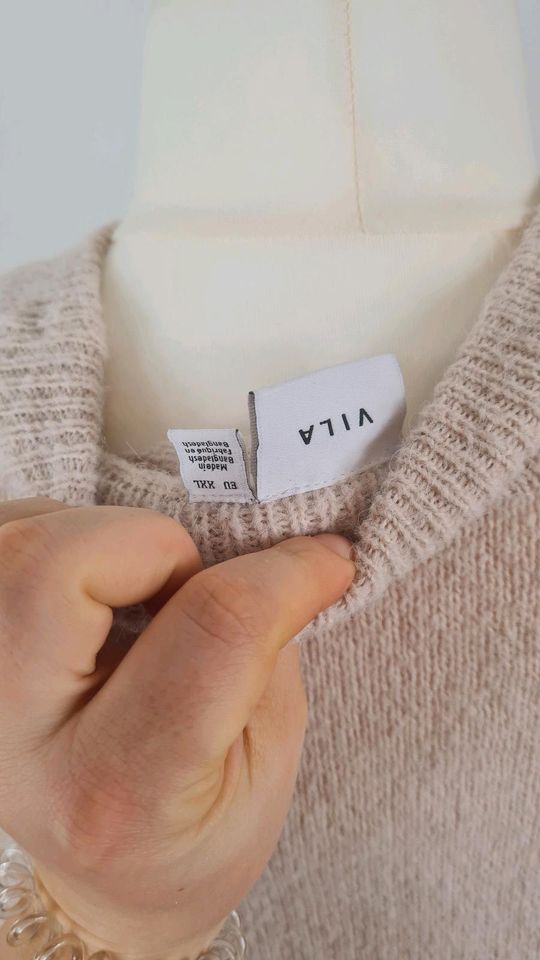 Strickpullover Creme Größe 46 Neuwertig | Vila in Vohburg an der Donau