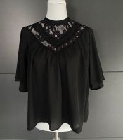 schwarze Bluse mit Spitze Bayern - Deining Vorschau