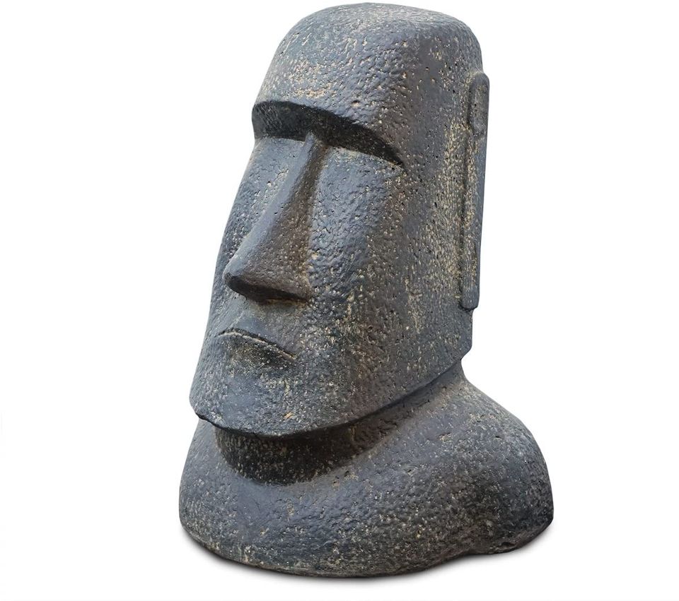 Moai Rapa-Nui Statue ca. 40 cm aus Lavasand Osterinsel-Figur Gart in Hüllhorst