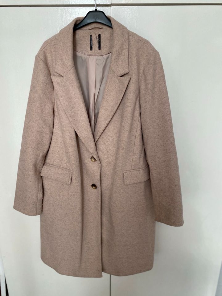 Mantel Jacke Übergangs Trenchcoat beige Gr 48 in Stutensee