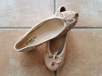 Pumps Ballerinas Gr. 39 beige Leder Baden-Württemberg - Lauterstein Vorschau