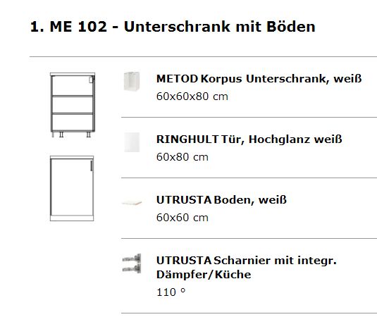 Küche von Ikea (Metod) in Wermelskirchen
