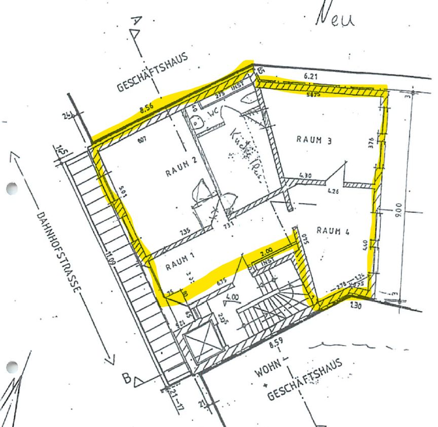 Helles 4 Raum Büro/Praxis mitten im Zentrum in Gelsenkirchen