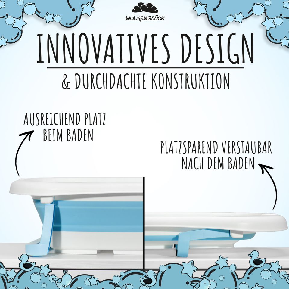 Rabatt60%-Babybadewanne-faltbar-Badewanne-Baby-BPA frei-Neu in Mühlhausen