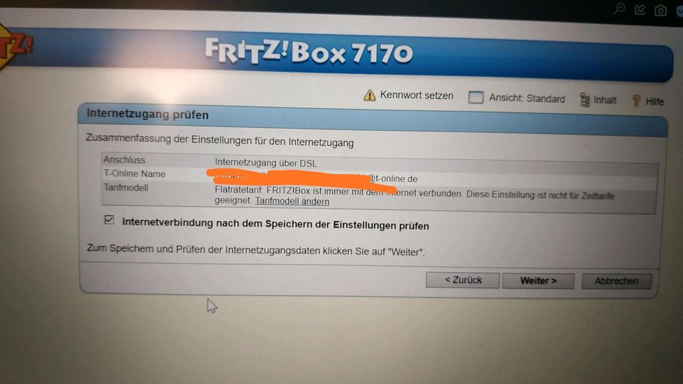 Fritzbox Router 7170 WLAN, Fon, WiFi in Oberpframmern