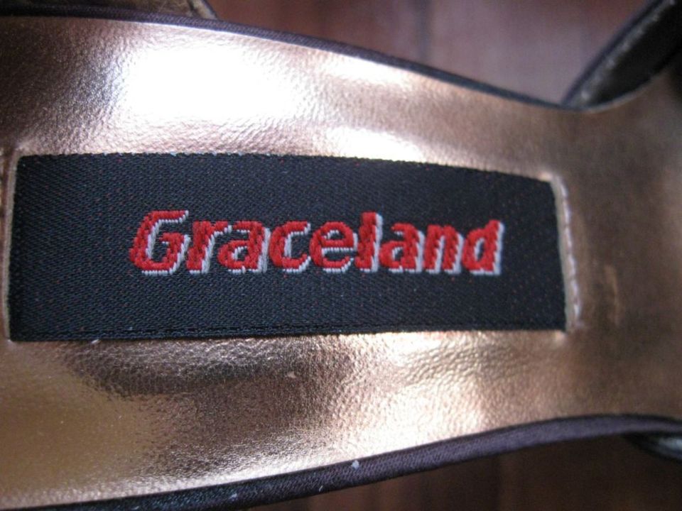 ❤️ Graceland ❤️ Edle Damen Riemchen High Heels 36 gold NEU Pumps in Frankfurt am Main