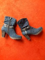 Tamaris Stiefelette Gr.38 blau/marine Wildleder Berlin - Tempelhof Vorschau