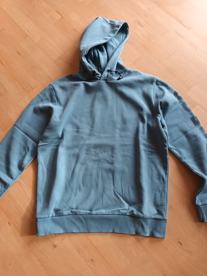 Hoody "Jack&Jones" Herren Gr. XL blau in Würselen