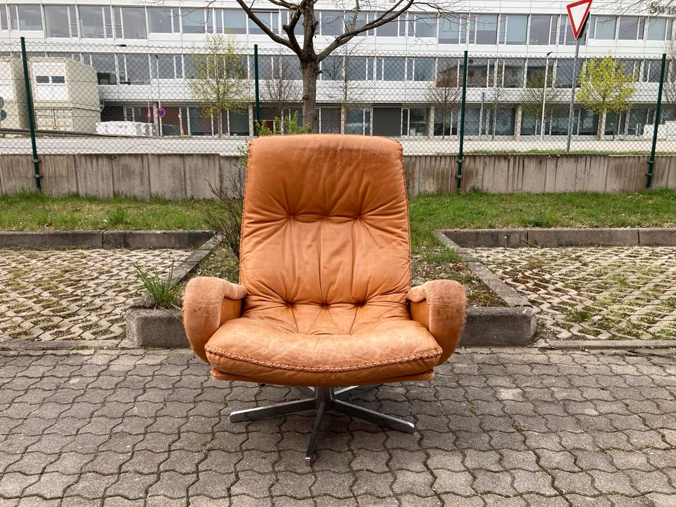 De Sede Ds 51 Vintage Lounge Chair Ledersessel Cognac in München