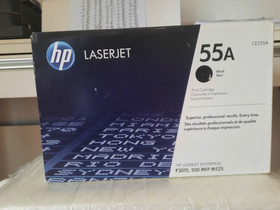 ORIGINAL TONER HP LASERJET 55A CE255A SCHWARZ NEU VERSIEGELT in Erkrath