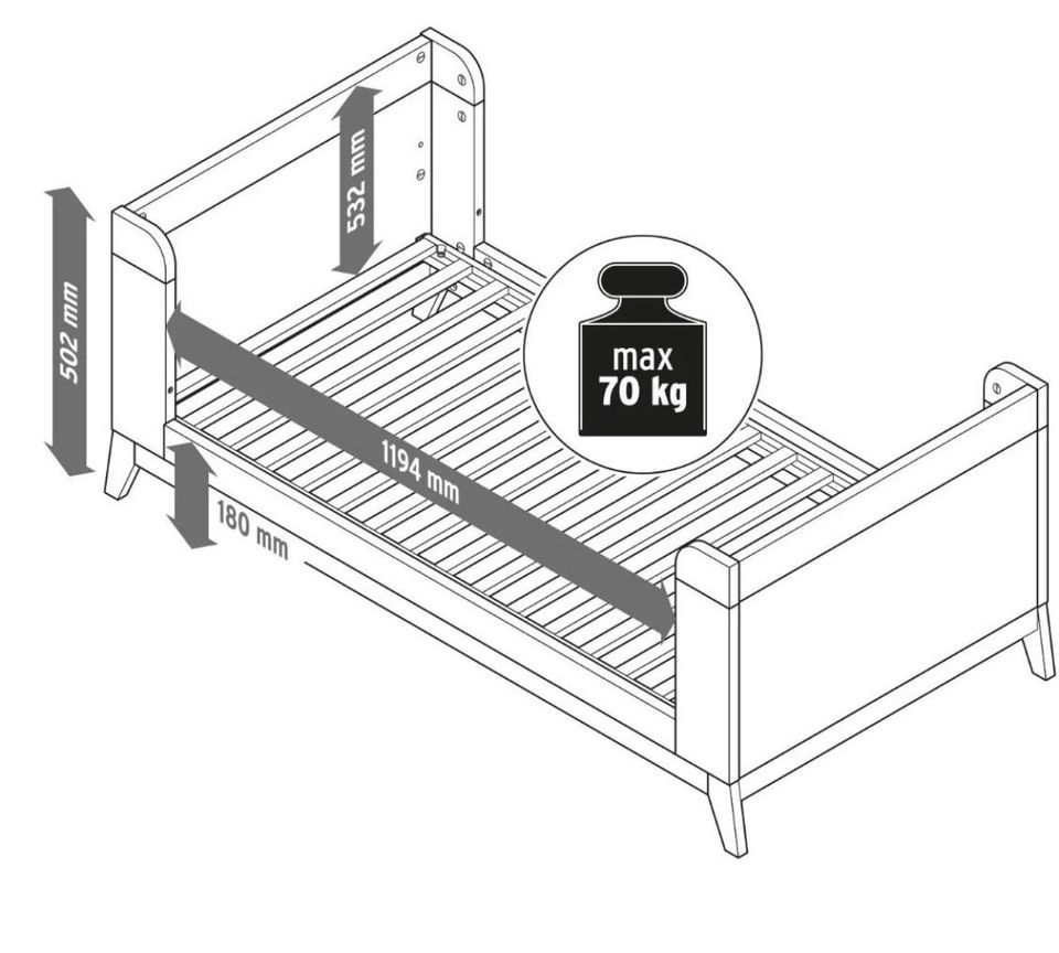 Tchibo Baby- und Kleinkindbett 70x140 cm in Altrip