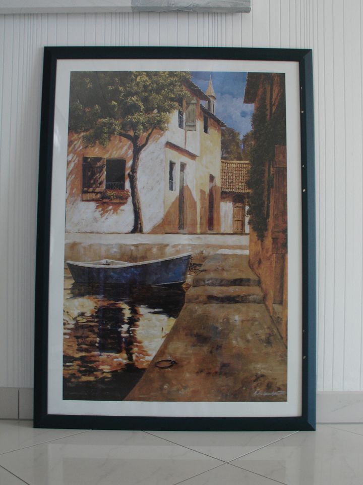 Bild mit Glas und Holzrahmen 70x107 cm in Bingen