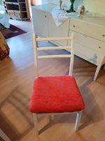 Stühle weiß mit rotem Polster Bayern - Erding Vorschau