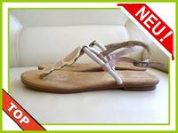 Rieker Zehentrenner-Sandalen Weiß/Rosè/Silber Gr.41 ✅ NEU Fußbett Nordrhein-Westfalen - Bocholt Vorschau