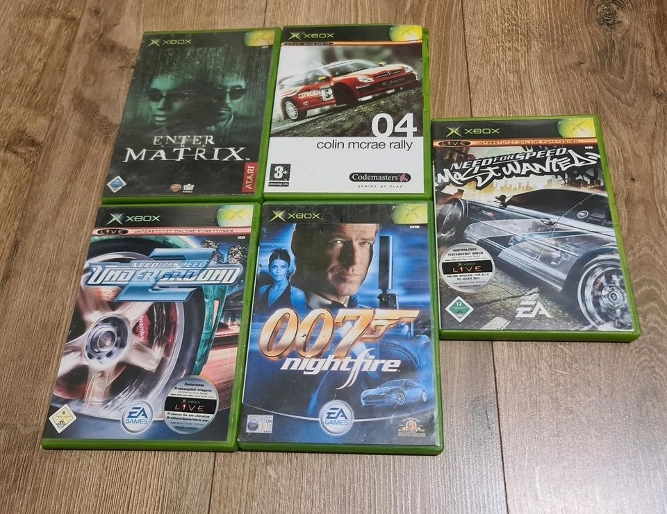 XBox Classic Spielepaket Need For Speed 007 Matrix in Salzkotten