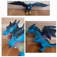 Zweiköpfiger blauer Drache + Eule zum Aufhängen Sachsen - Sehmatal-Neudorf Vorschau