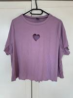 Lila Shirt Herz Cutout Flieder Niedersachsen - Helmstedt Vorschau