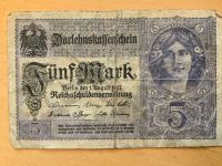 5 Mark 1917 hier wird die Banknote angeboten, nicht die Seriennum Baden-Württemberg - Freiburg im Breisgau Vorschau