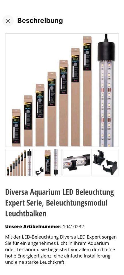 Aquarium LED Beleuchtung Diversa 110cm 30W in Großenhain